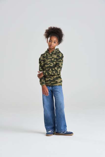 AWJH014J KIDS CAMO HOODIE