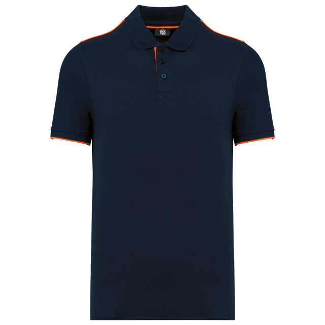 MEN'S SHORT-SLEEVED CONTRASTING DAYTODAY POLO SHIRT