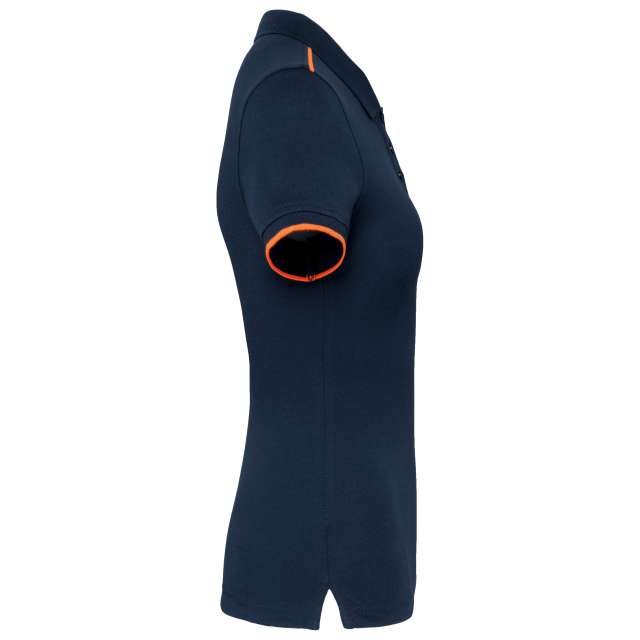 LADIES' SHORT-SLEEVED CONTRASTING DAYTODAY POLO SHIRT