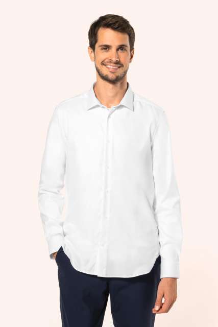 PK502 MEN'S PINPOINT OXFORD LONG-SLEEVED SHIRT