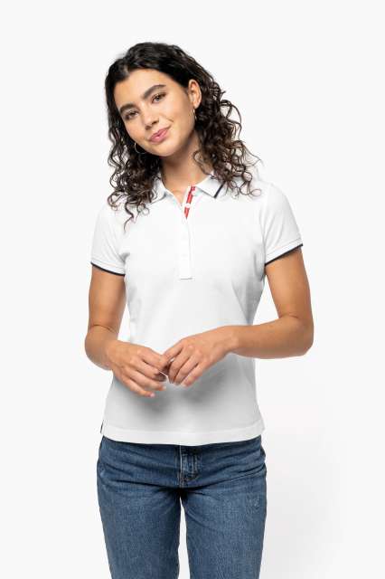 KA252 LADIES' SHORT-SLEEVED PIQUÉ KNIT POLO SHIRT