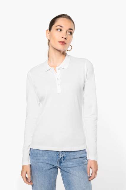 KA257 LADIES’ LONG-SLEEVED PIQUÉ POLO SHIRT