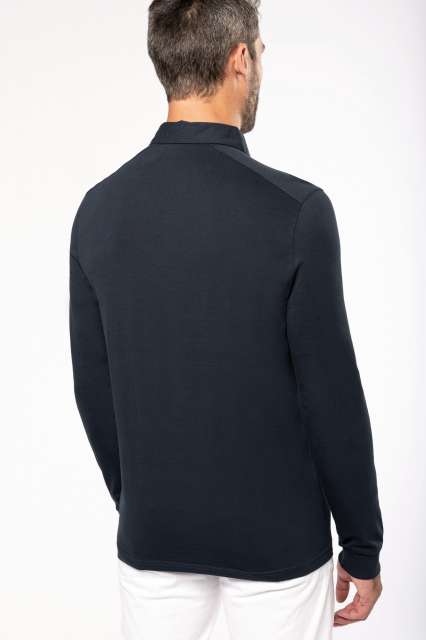 KA264 MEN'S LONG SLEEVED JERSEY POLO SHIRT