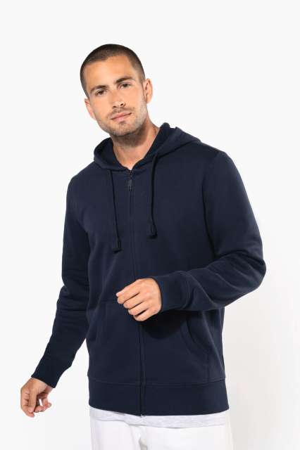 KA454 MEN'S FULL ZIP HOODED SWEATSHIRT