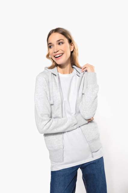 KA464 LADIES' FULL ZIP HOODED SWEATSHIRT