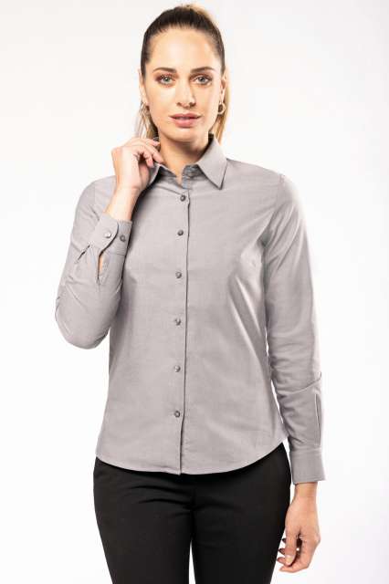KA534 LADIES' LONG-SLEEVED OXFORD SHIRT