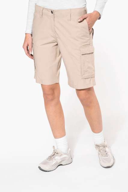 KA756 LADIES' LIGHTWEIGHT MULTIPOCKET BERMUDA SHORTS