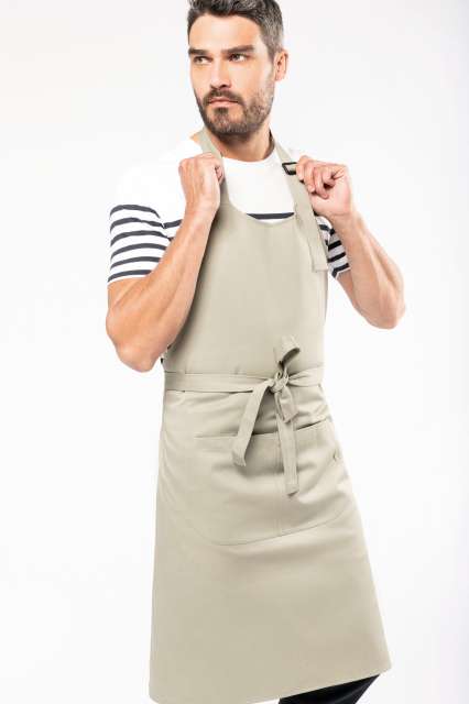 KA8007 APRON WITH POCKET IN ORGANIC COTTON
