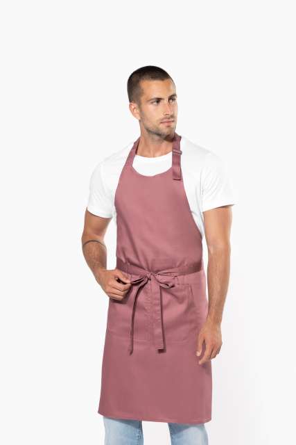 KA890 POLYESTER COTTON APRON WITH POCKET