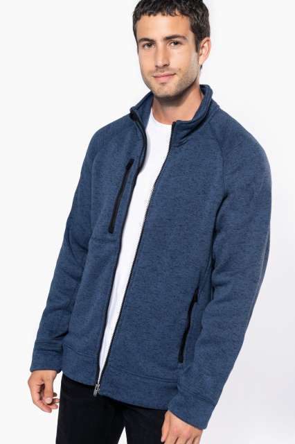 KA9106 MEN'S FULL ZIP HEATHER JACKET