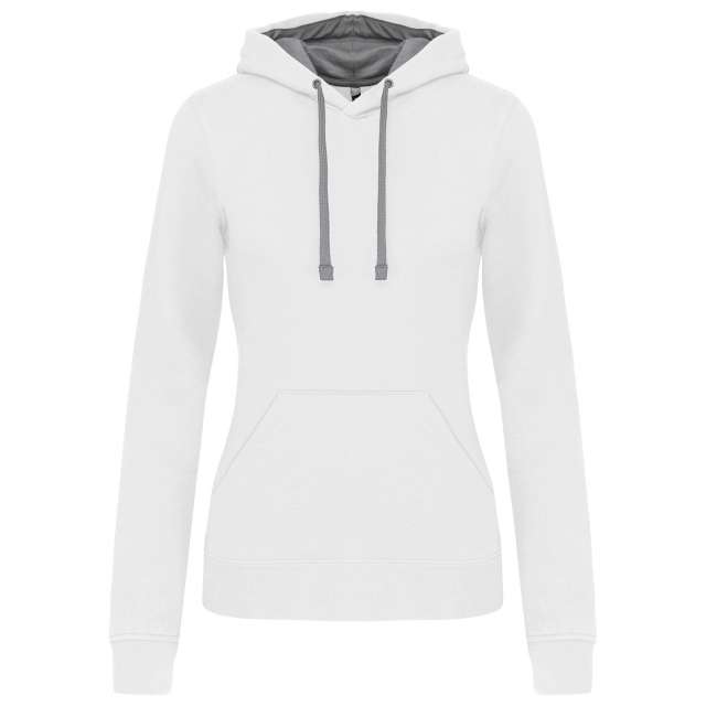 NŐI KONTRASZTOS KAPUCNIS PULÓVER