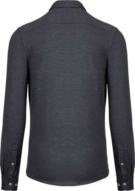 LONG-SLEEVED JACQUARD KNIT SHIRT