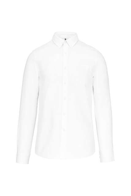 LONG-SLEEVED WASHED OXFORD COTTON SHIRT