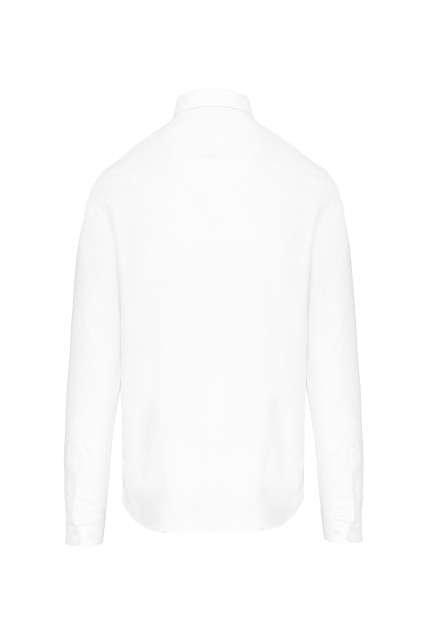 LONG-SLEEVED WASHED OXFORD COTTON SHIRT