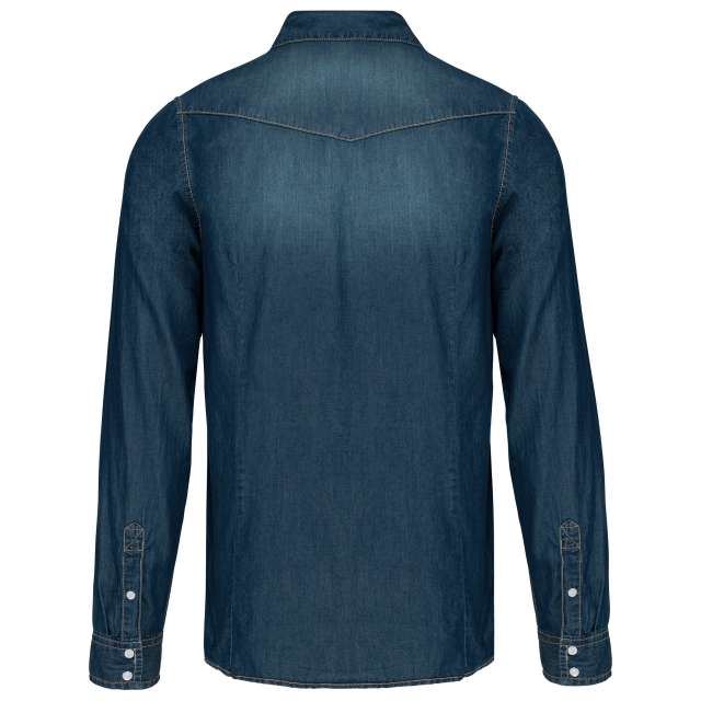 MEN'S LONG-SLEEVED DENIM SHIRT