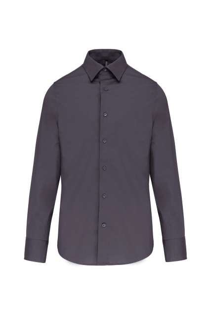 LONG-SLEEVED COTTON/ELASTANE SHIRT