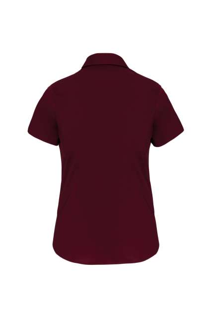 LADIES' SHORT-SLEEVED COTTON/ELASTANE SHIRT