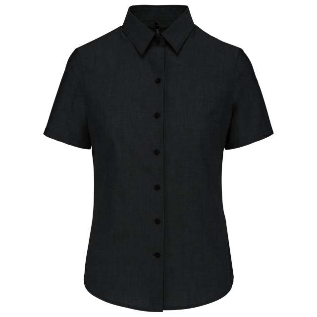 LADIES' SHORT-SLEEVED OXFORD SHIRT