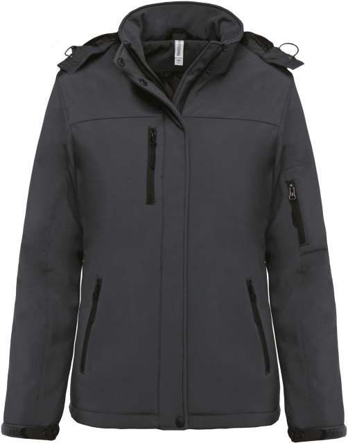 NŐI KAPUCNIS SOFTSHELL BÉLELT PARKA