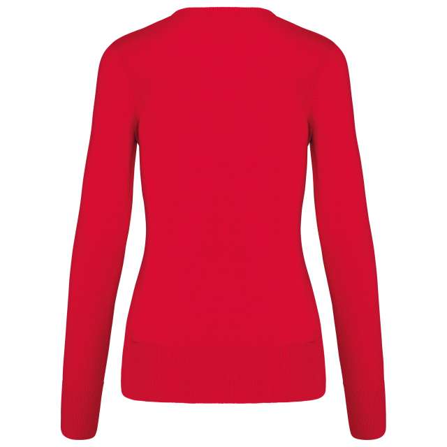 LADIES' V-NECK JUMPER