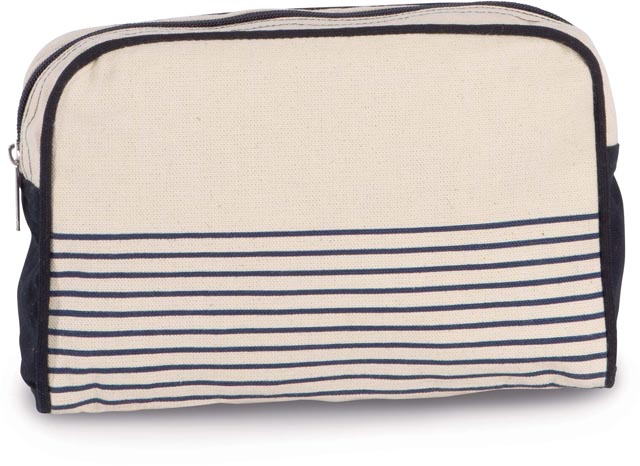 VANITY CASE IN COTTON CANVAS - DUFFEL STYLE