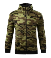 Camo Zipper Felső férfi