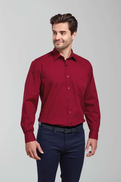 MEN'S LONG SLEEVE POPLIN SHIRT