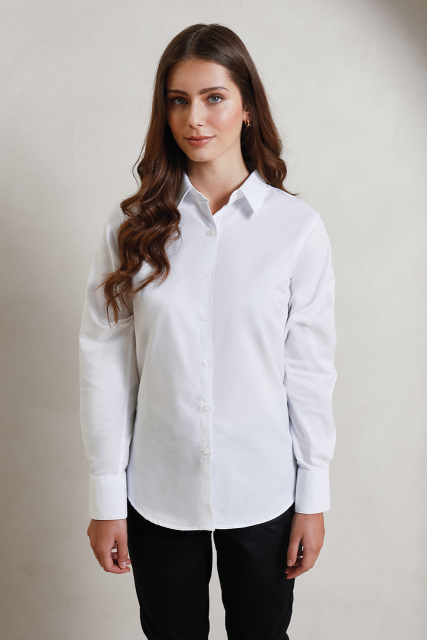 PR334 WOMEN'S LONG SLEEVE SIGNATURE OXFORD BLOUSE