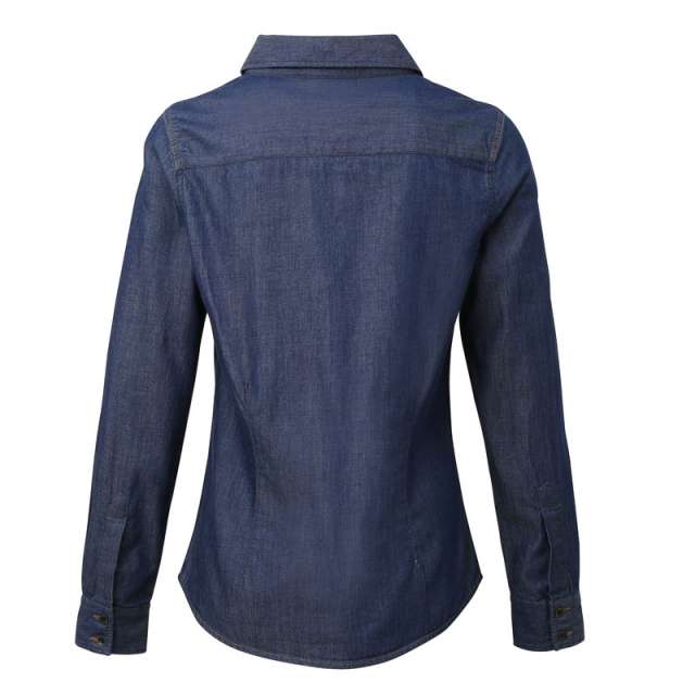 WOMEN'S JEANS STITCH DENIM SHIRT