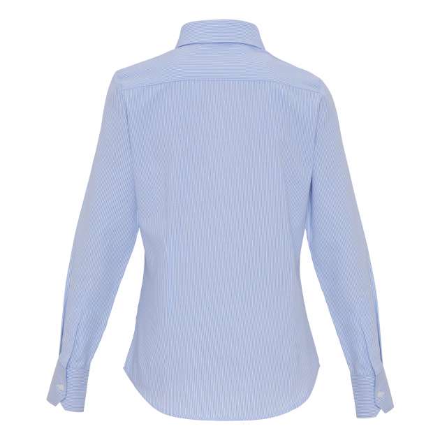 WOMEN'S COTTON RICH OXFORD STRIPES SHIRT