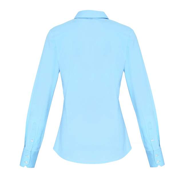 WOMEN'S STRETCH-FIT COTTON POPLIN LONG SLEEVE SHIRT