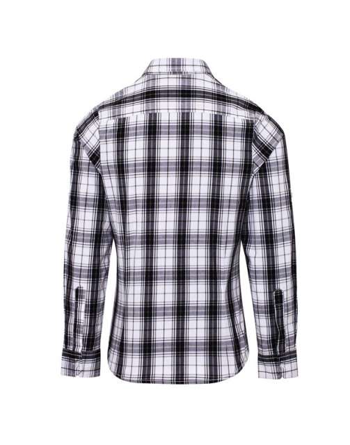'GINMILL' CHECK - WOMEN'S LONG SLEEVE COTTON SHIRT
