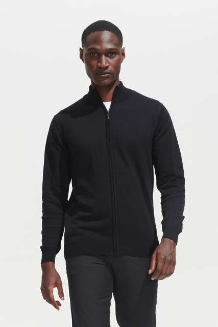 SO00548 SOL'S GORDON MEN ZIPPED KNITTED CARDIGAN