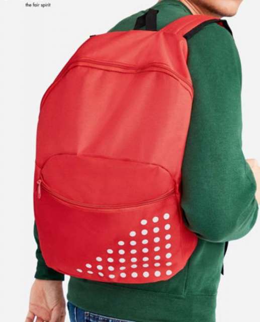 COSMO 600D POLYESTER BACKPACK WITH REFLECTIVE DETAIL