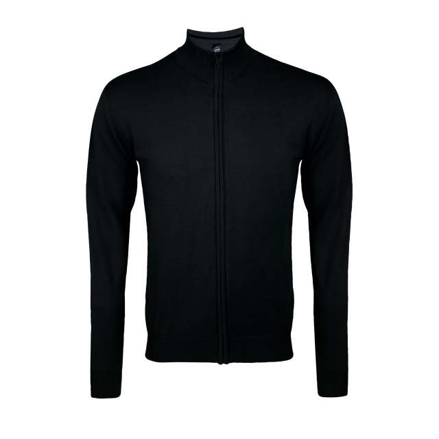 SOL'S GORDON MEN ZIPPED KNITTED CARDIGAN