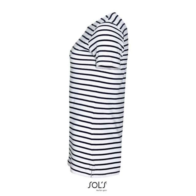 SOL'S MILES WOMEN - KEREKNYAKÚ CSÍKOS PÓLÓ