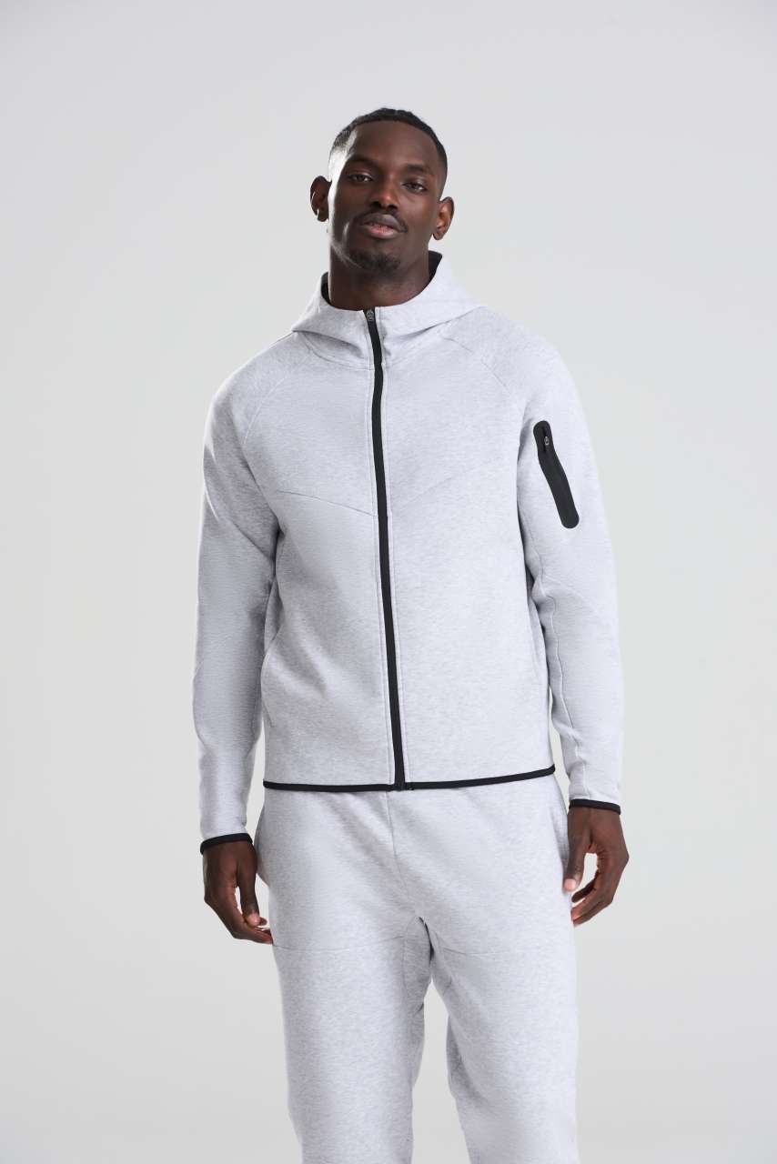 jc305 ADAPTÍV VÉGIG CIPZÁRAS POLÁR PULÓVER KAPUCNIVAL