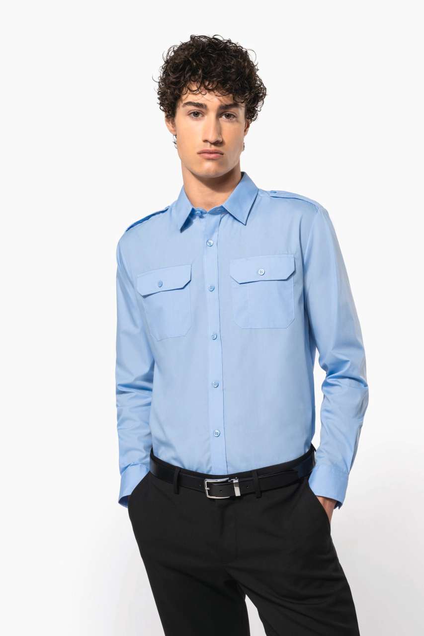 ka505 MEN'S LONG-SLEEVED PILOT SHIRT