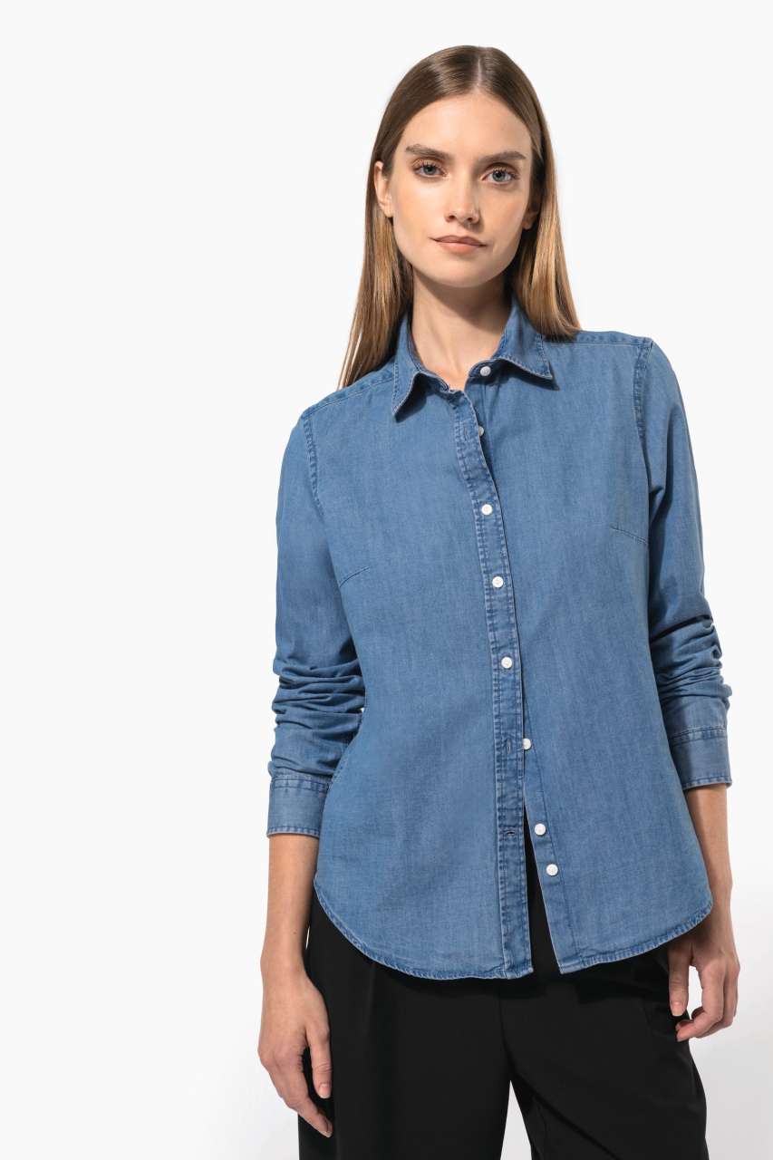 ka509 LADIES’ DENIM SHIRT