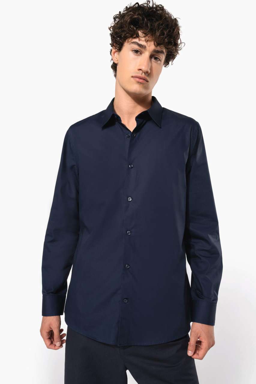 ka513 MEN’S LONG-SLEEVED COTTON POPLIN SHIRT