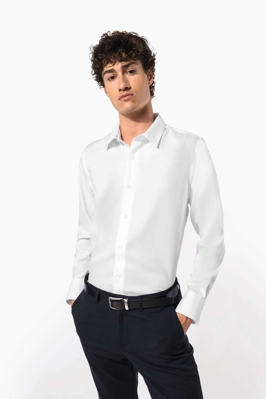 ka522 MEN'S FITTED LONG-SLEEVED NON-IRON SHIRT