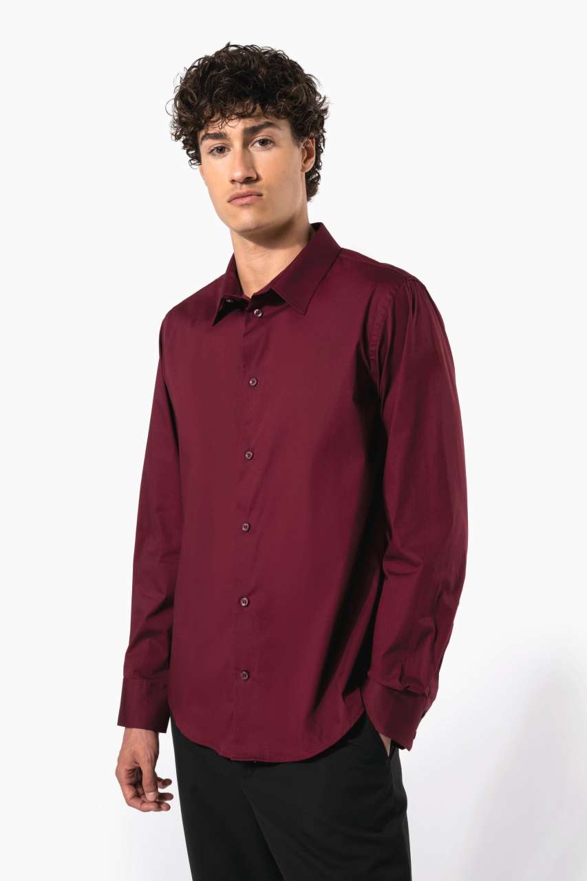 ka529 LONG-SLEEVED COTTON/ELASTANE SHIRT