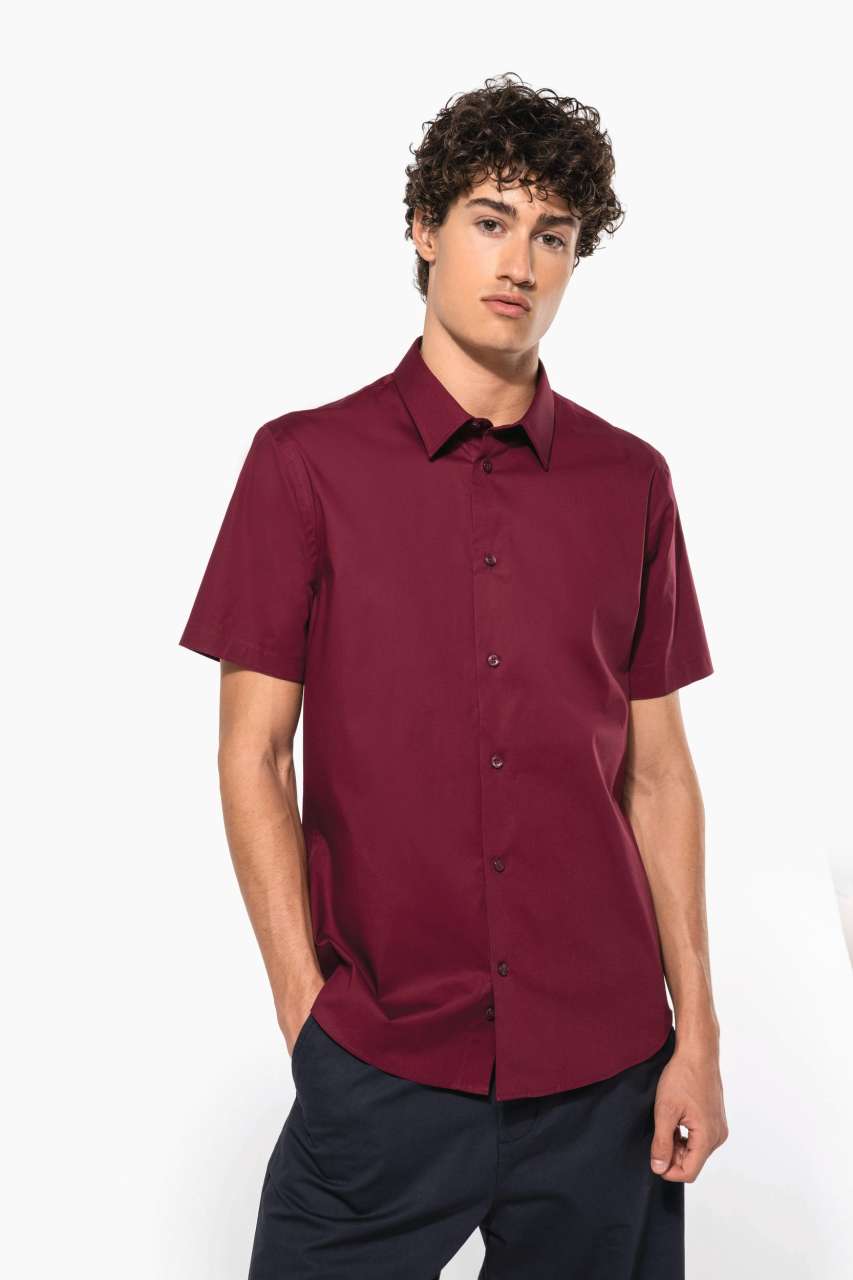 ka531 SHORT-SLEEVED COTTON/ELASTANE SHIRT
