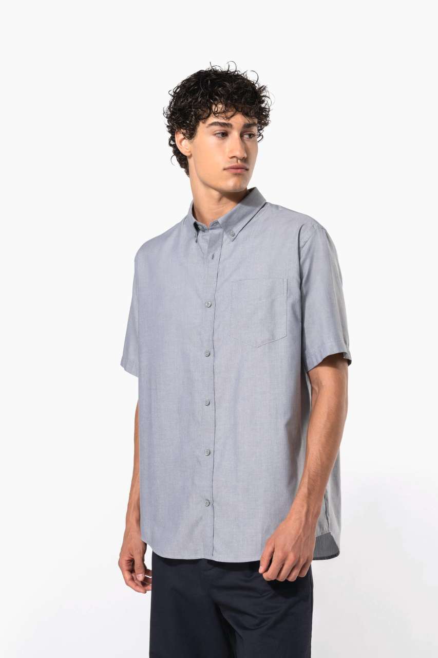 ka535 MEN'S SHORT-SLEEVED OXFORD SHIRT