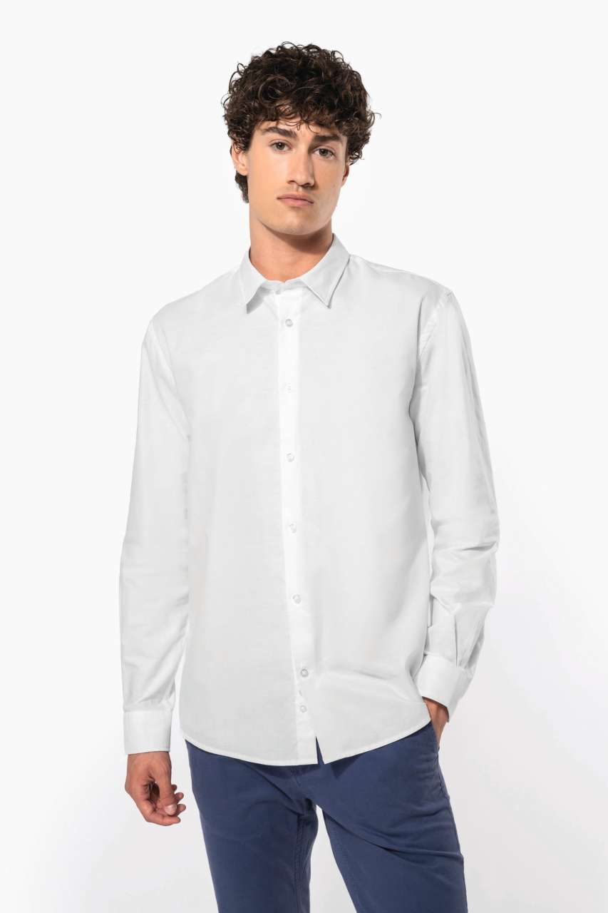 ka595 MEN LONG-SLEEVED EASY CARE SHIRT WITHOUT POCKET