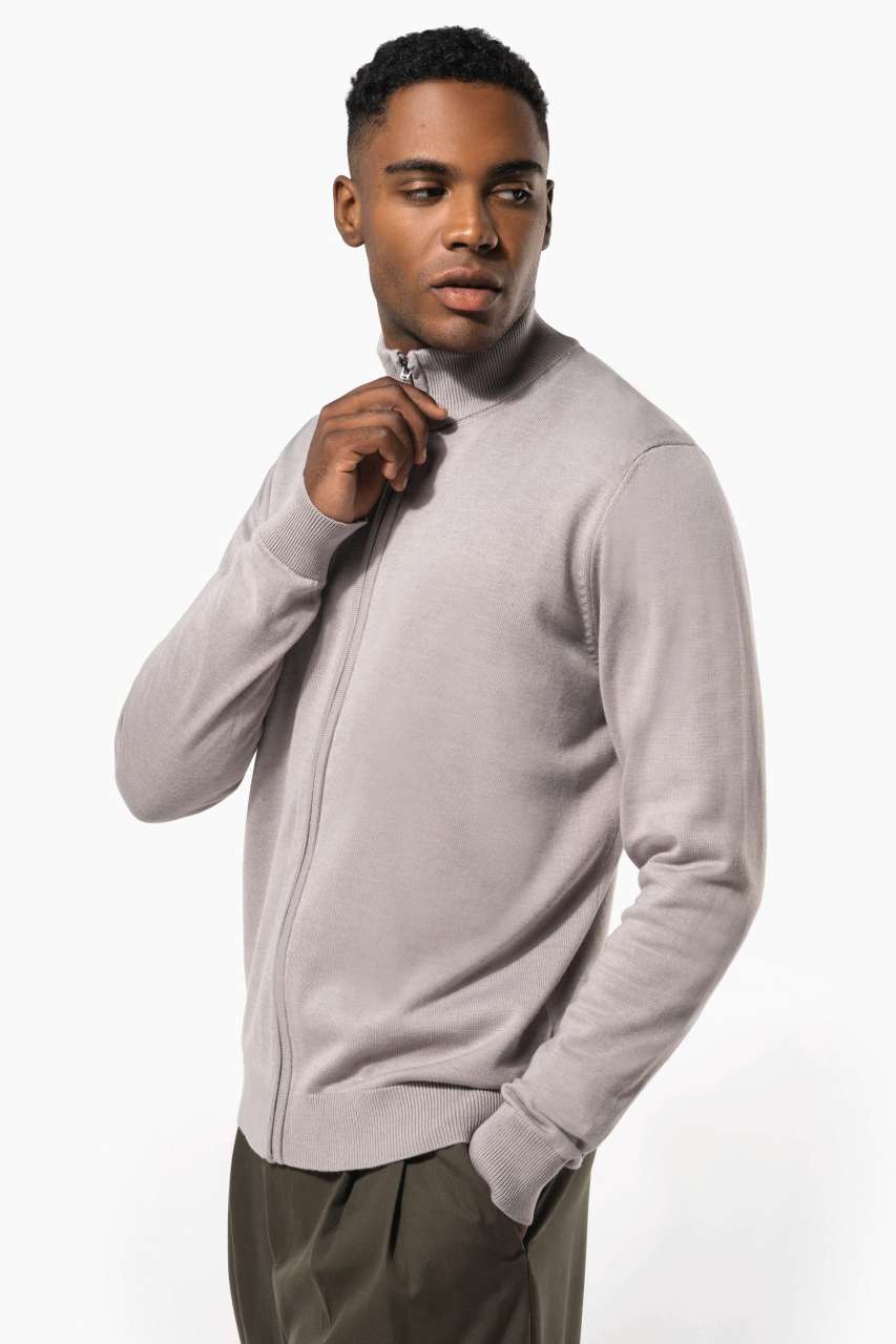 ka961 MEN'S FULL ZIP CARDIGAN