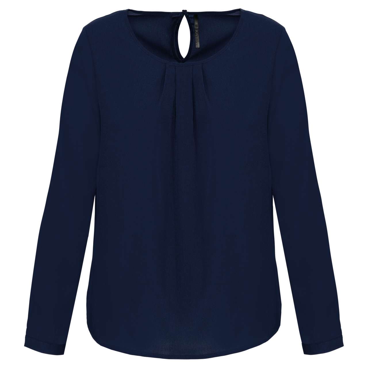 LADIES' LONG-SLEEVED CREPE BLOUSE