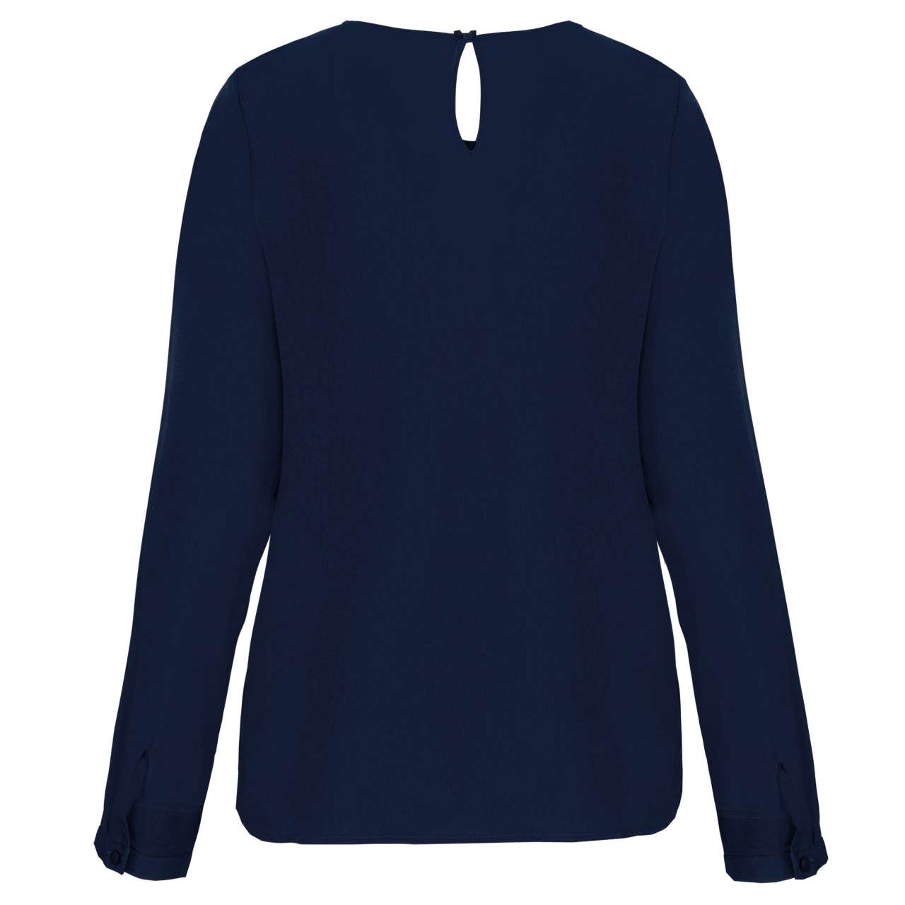 LADIES' LONG-SLEEVED CREPE BLOUSE
