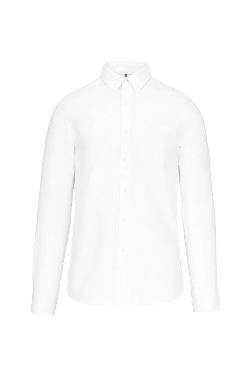 LONG-SLEEVED WASHED OXFORD COTTON SHIRT