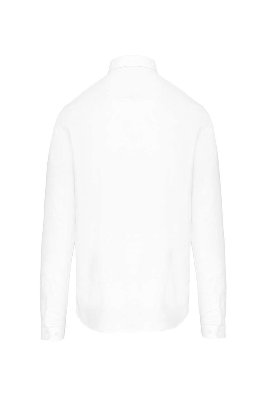 LONG-SLEEVED WASHED OXFORD COTTON SHIRT